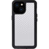 White Carbon Fiber Specialty Texture Material iPhone 15 Waterproof Case